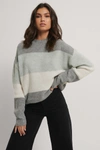 NA-KD REBORN COLOR STRIPED KNITTED SWEATER - STRIPE