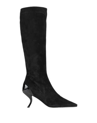 Roger Vivier Knee Boots In Black