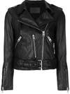 Allsaints All Saints Balfern Biker Wome In Black