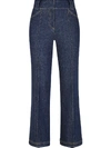 FENDI CROPPED BOOTCUT JEANS