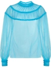 FENDI RUFFLE COLLAR BLOUSE