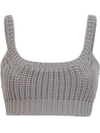 FENDI CROPPED KNITTED TOP