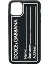 DOLCE & GABBANA TAG-STYLE IPHONE 11 PRO MAX CASE