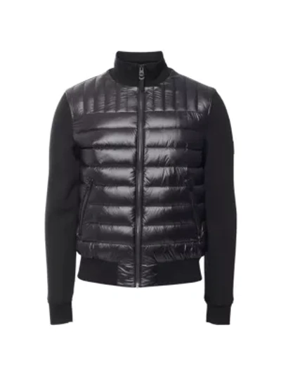 Mackage Collin Down Bomber Puffer Jacket In Black