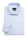 Ermenegildo Zegna Trofeo Textured Dress Shirt In Light Blue