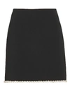 DAVID KOMA Crystal-Trimmed Cady Mini Skirt,060058054295