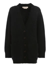 MARNI WOOL MOHAIR AND CASHMERE BLEND CARDIGAN