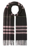BURBERRY GIANT ICON CHECK CASHMERE SCARF,32013081