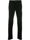 Allsaints Mid-rise Slim-fit Trousers In Black
