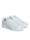 DOLCE & GABBANA SNEAKERS WITH LOGO IN WHITE