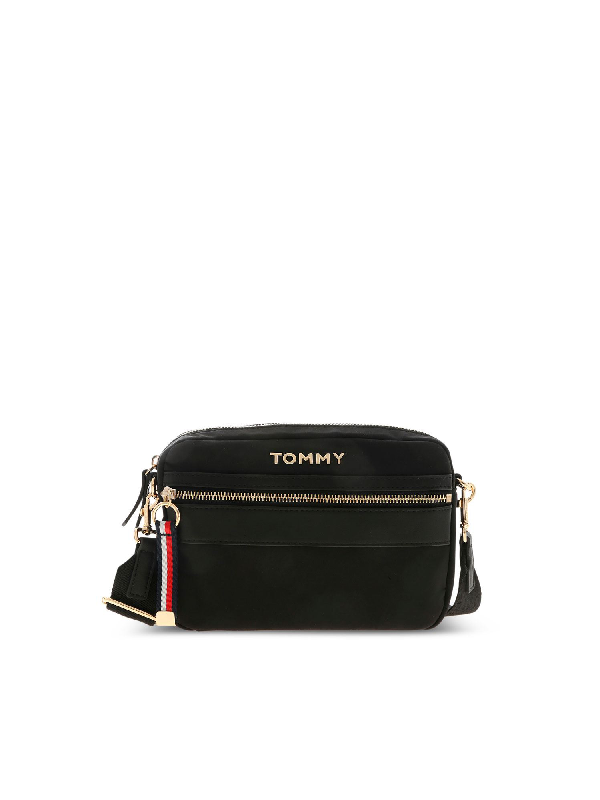 tommy hilfiger black shoulder bag