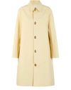 BOTTEGA VENETA WATERPROOF COTTON COAT,BOT84658YEL