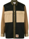 Ports V Colour-block Logo Patch Shirt In Green