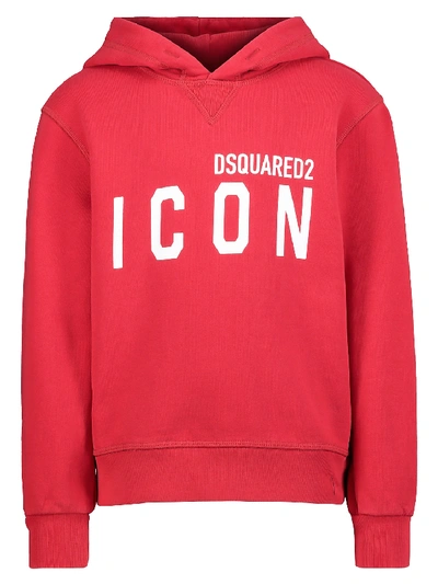 Dsquared2 Kids Hoodie For For Boys And For Girls In Red
