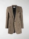 SAINT LAURENT PRINCE OF WALES TWEED BLAZER JACKET,15380384