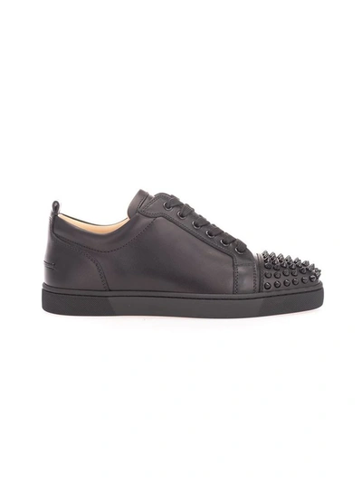 Christian Louboutin Men's  Black Leather Trainers