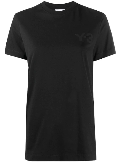 Y-3 Printed Logo T-shirt In Black