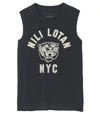 NILI LOTAN NYC Muscle Tee in Washed Black