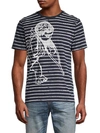 PRPS MEN'S BIG CHERUB STRIPE COTTON T-SHIRT,0400012814705