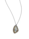 Meira T Diamond, Labradorite & 14k White Gold Pendant Necklace