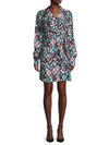 Saloni Mari Printed Short Wrap Dress In Multi