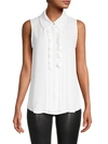 TOMMY HILFIGER Pleated Sleeveless Top,0400012967824