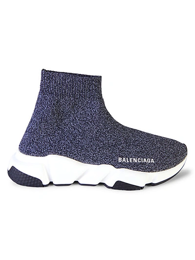 Balenciaga Speed Sock Sneakers In Black White