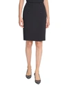 KARL LAGERFELD FRONT-BUTTON PENCIL SKIRT