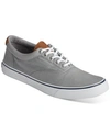 Sperry Striper Ii Cvo Sw Mens Canvas Lace Up Casual Sneakers In Gray
