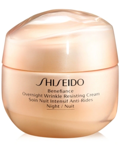 SHISEIDO BENEFIANCE OVERNIGHT WRINKLE RESISTING CREAM, 1.7-OZ.