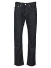 Helmut Lang High-rise Straight Leg Jeans In Dark Blue