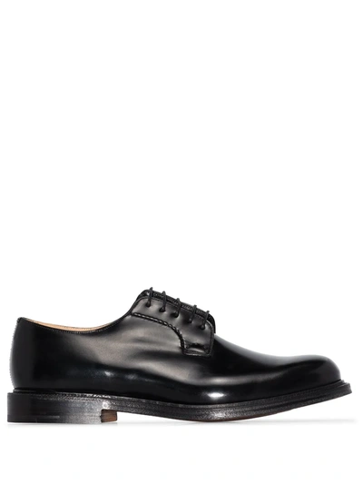 Church's Black Leather Derby Shoes