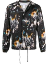 Comme Des Garçons Shirt Abstract Print Lightweight Jacket In Black