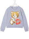 MOSCHINO TEDDY BEAR PRINT SWEATSHIRT