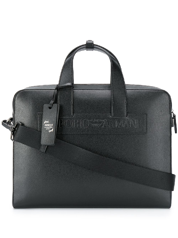 emporio armani briefcase
