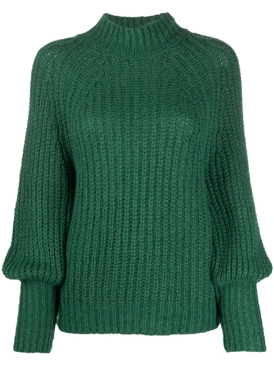 Peserico Thick Knit Jumper In Green