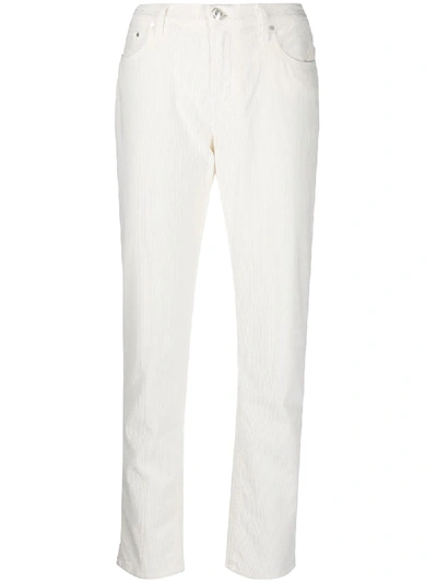 Jacob Cohen Kimberly Corduroy Trousers In White