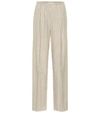 VINCE FLANNEL WIDE-LEG PANTS,P00491672