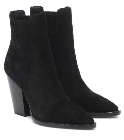 SAINT LAURENT THEO 95 SUEDE ANKLE BOOTS,P00509485
