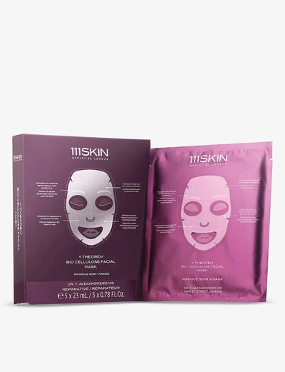 111skin Y Theorem Bio Cellulose Facial Mask Box 5 X 23ml In Colorless