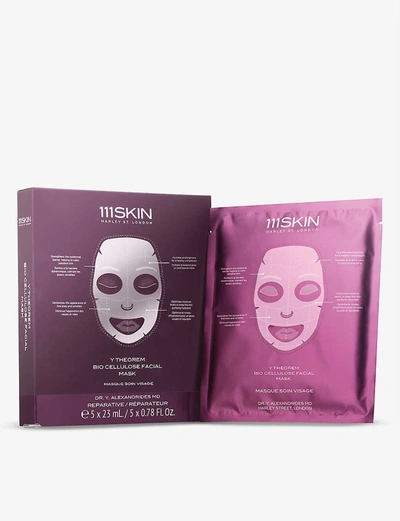 111skin Y Theorem Bio Cellulose Facial Mask Box 5 X 23ml In Colourless