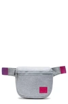 Herschel Supply Co Fifteen Belt Bag In Light Grey Crosshatch Sunrise