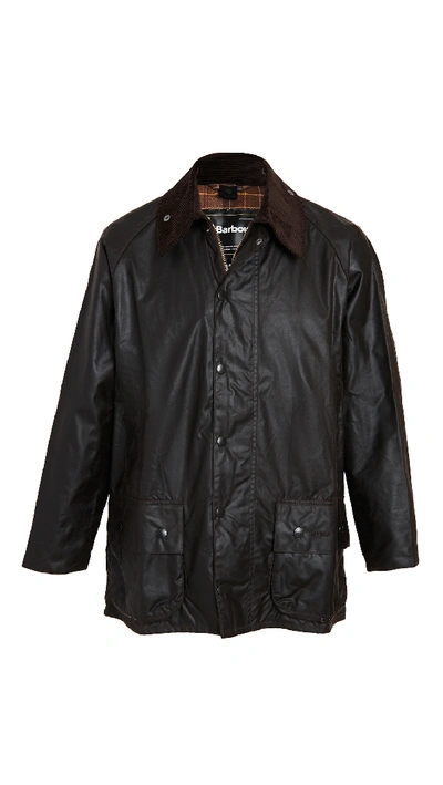 Barbour Ashby Wax Jacket In Green