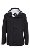 Canada Goose Nanaimo Waterproof Rain Jacket In Noir