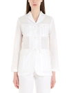 CECILIE BAHNSEN CECILIE BAHNSEN WOMEN'S WHITE POLYESTER JACKET,SS200029WHITE 8