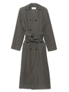 LEMAIRE LEMAIRE WOMEN'S GREY COTTON TRENCH COAT,W201CO244LF445918 40