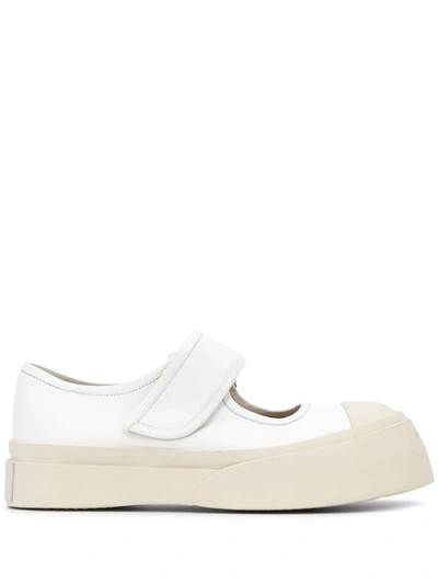 Marni Pablo Touch-strap Sneakers In White