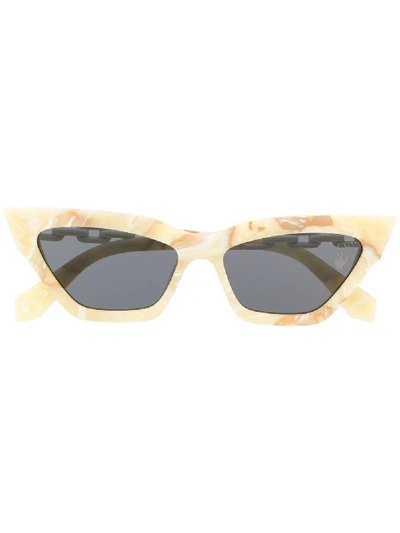 Off-white Nina Cat-eye Frame Sunglasses In Neutrals