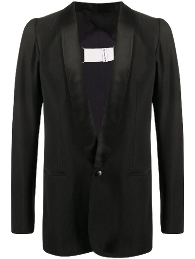 Pre-owned Maison Margiela 1990s Single-button Tuxedo Blazer In Black