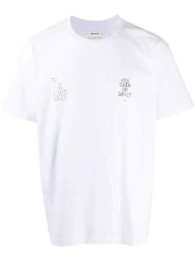 Reception Nobody Graphic Print T-shirt In White